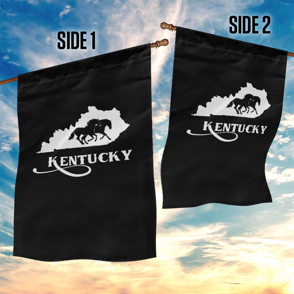 Kentucky Horse Map State Derby Day Garden Flag TS11 Print Your Wear