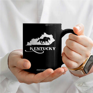 Kentucky Horse Map State Derby Day Coffee Mug TS11 Print Your Wear