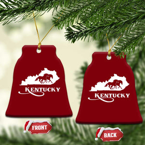 Kentucky Horse Map State Derby Day Ceramic Ornament TS11 Print Your Wear