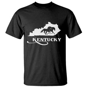 Kentucky Horse Map State Derby Day T Shirt TS11 Black Print Your Wear