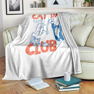 Cat Dad Club Throw Blanket Life is Better with Cats Fathers Day TS11 Print Your Wear
