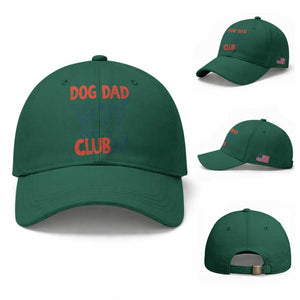 Dog Dad Club Baseball Cap Life is Better with Dogs Father's Day TS11 Baseball Cap Universal Fit Irish Green Print Your Wear