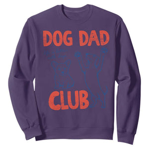Dog Dad Club Sweatshirt Life is Better with Dogs Father's Day TS11 Purple Print Your Wear
