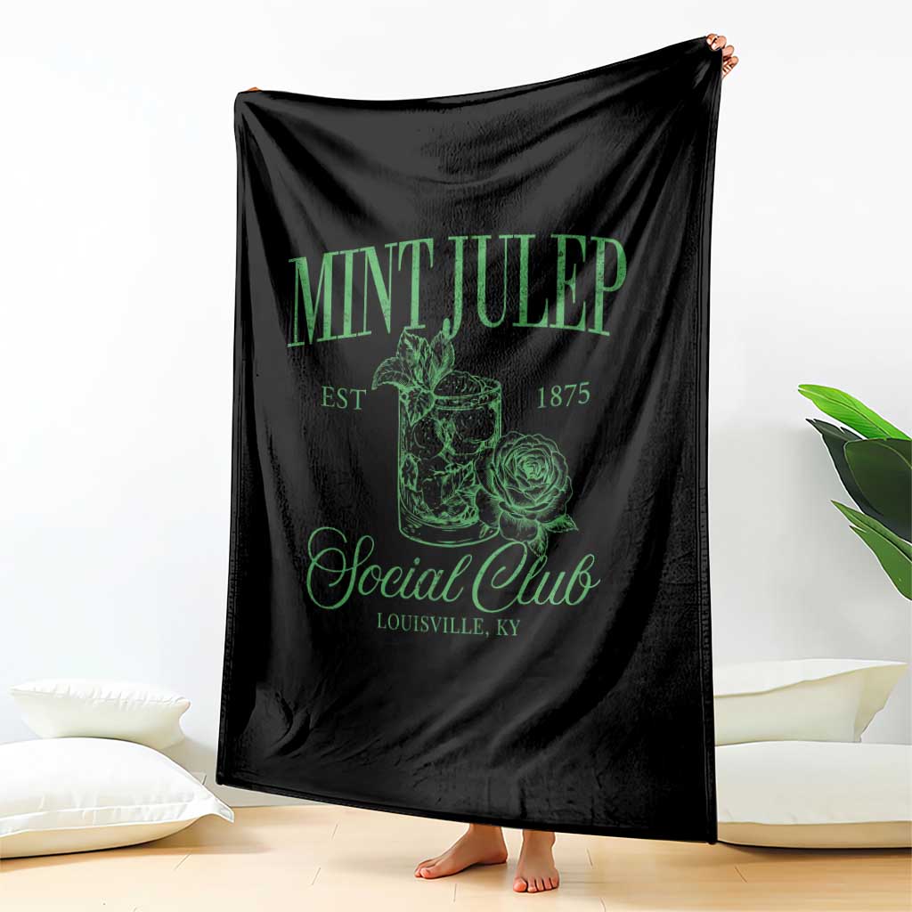 Mint Julep Social Club KY Funny Derby Cocktail Throw Blanket TS11 Print Your Wear