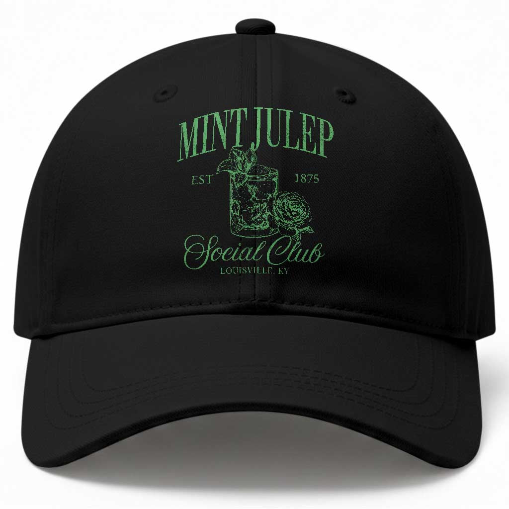 Mint Julep Social Club KY Funny Derby Cocktail Baseball Cap TS11 Print Your Wear