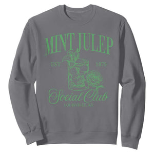 Mint Julep Social Club KY Funny Derby Cocktail Sweatshirt TS11 Charcoal Print Your Wear