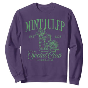 Mint Julep Social Club KY Funny Derby Cocktail Sweatshirt TS11 Purple Print Your Wear
