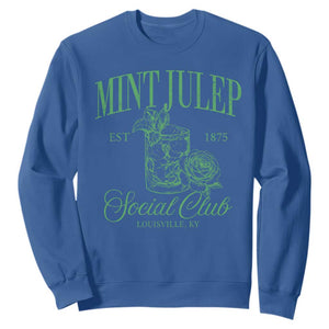 Mint Julep Social Club KY Funny Derby Cocktail Sweatshirt TS11 Royal Blue Print Your Wear
