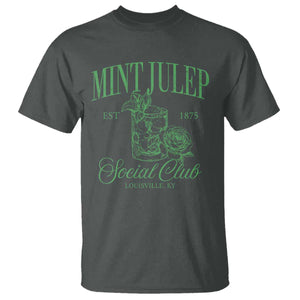 Mint Julep Social Club KY Funny Derby Cocktail T Shirt TS11 Dark Heather Print Your Wear