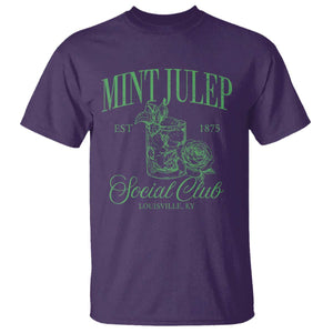 Mint Julep Social Club KY Funny Derby Cocktail T Shirt TS11 Purple Print Your Wear