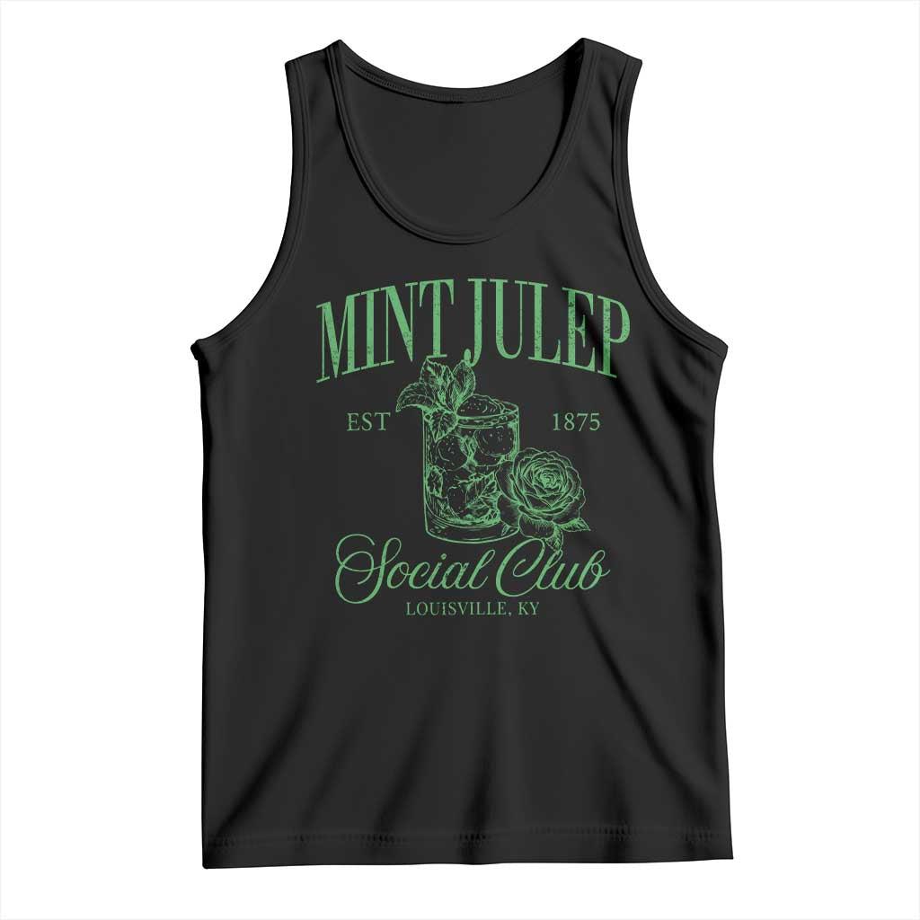 Mint Julep Social Club KY Funny Derby Cocktail Tank Top TS11 Black Print Your Wear