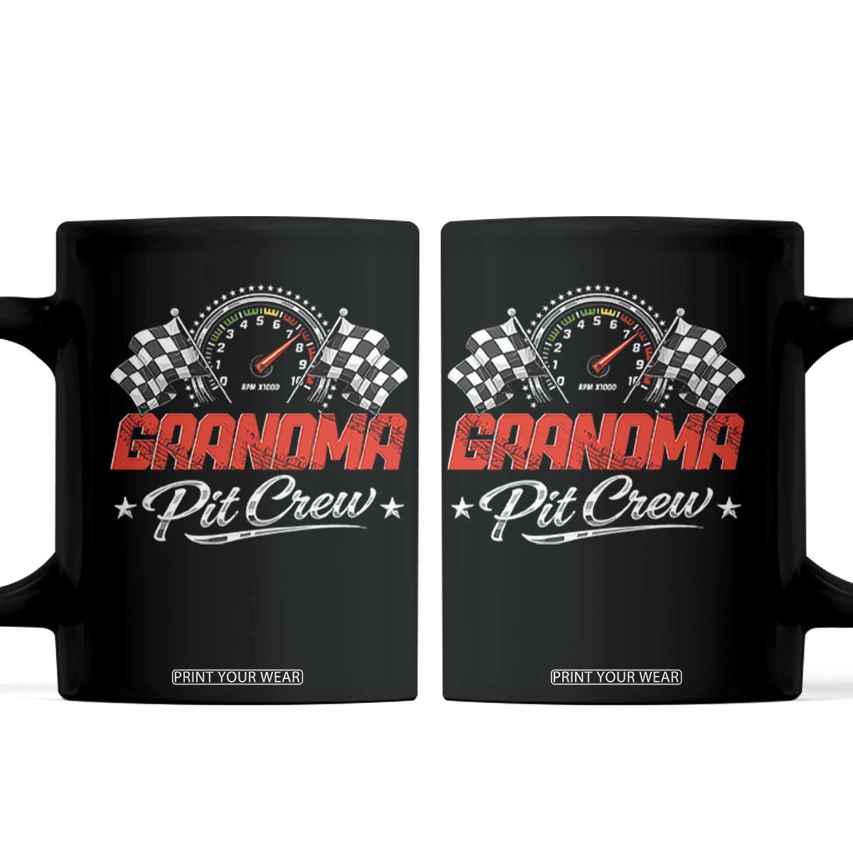 Grandma Pit Crew Coffee Mug Racing Family Matching Nana Gifts