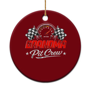 Grandma Pit Crew Ceramic Ornament Racing Family Matching Nana Gifts
