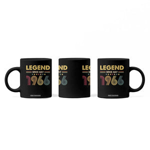 July 60th Birthday Coffee Mug Legends Since July 1966 Retro Bday TS11 Print Your Wear