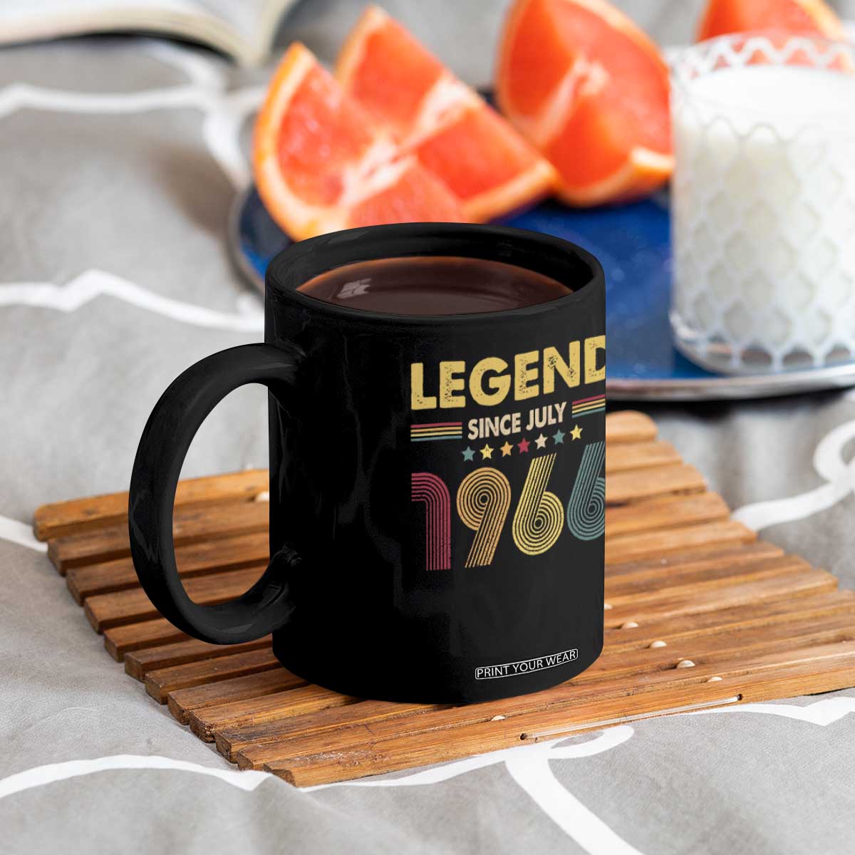 July 60th Birthday Coffee Mug Legends Since July 1966 Retro Bday TS11 Print Your Wear