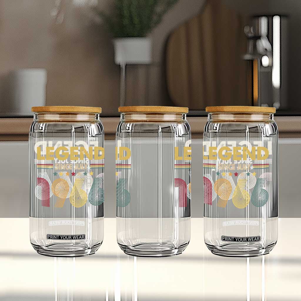 July 60th Birthday Glass Can Legends Since July 1966 Retro Bday TS11 Print Your Wear