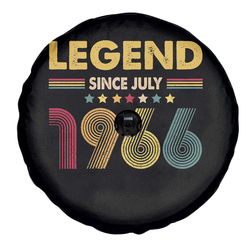 July 60th Birthday Spare Tire Cover Legends Since July 1966 Retro Bday TS11 Print Your Wear