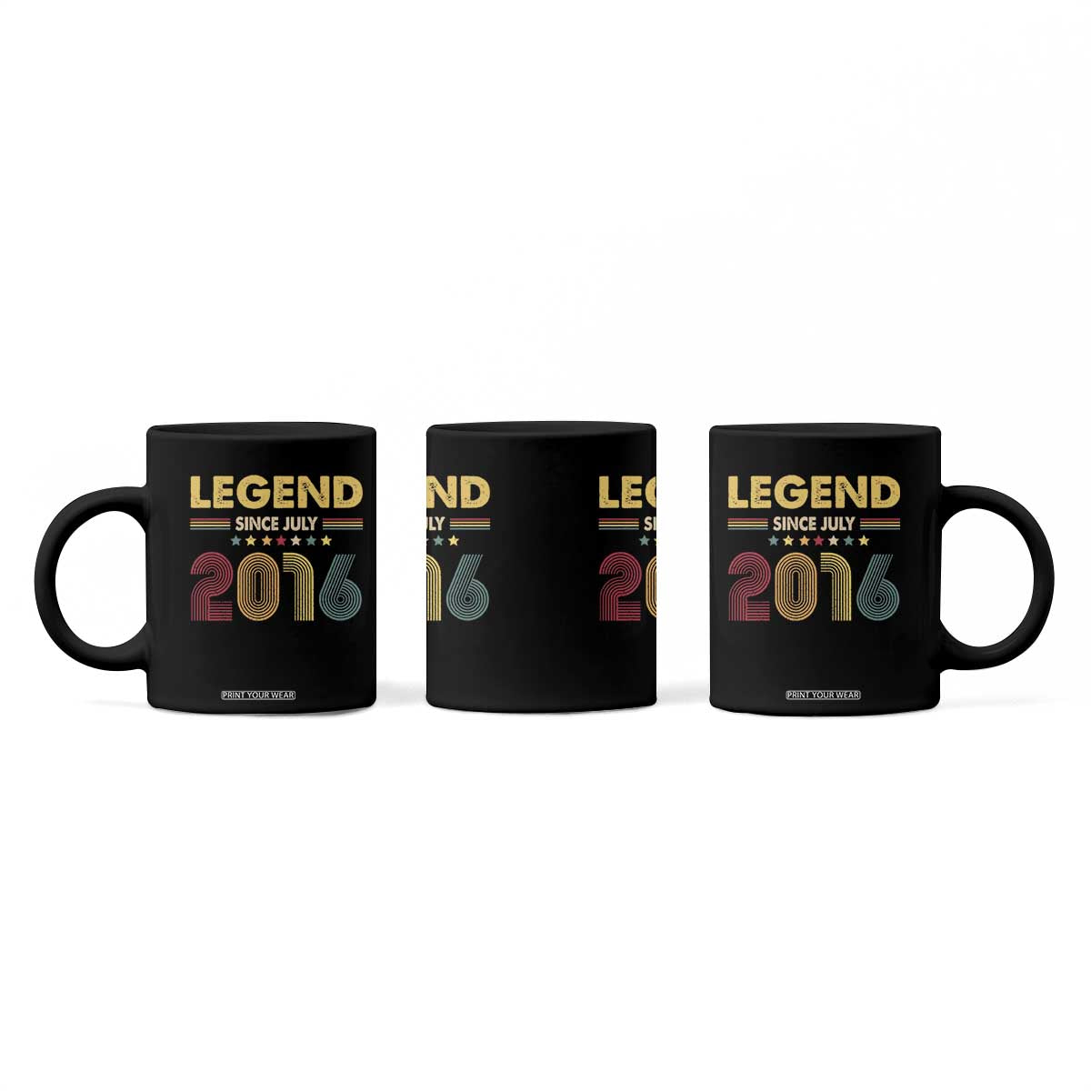July 10th Birthday Coffee Mug Legends Since July 2016 Retro Bday TS11 Print Your Wear