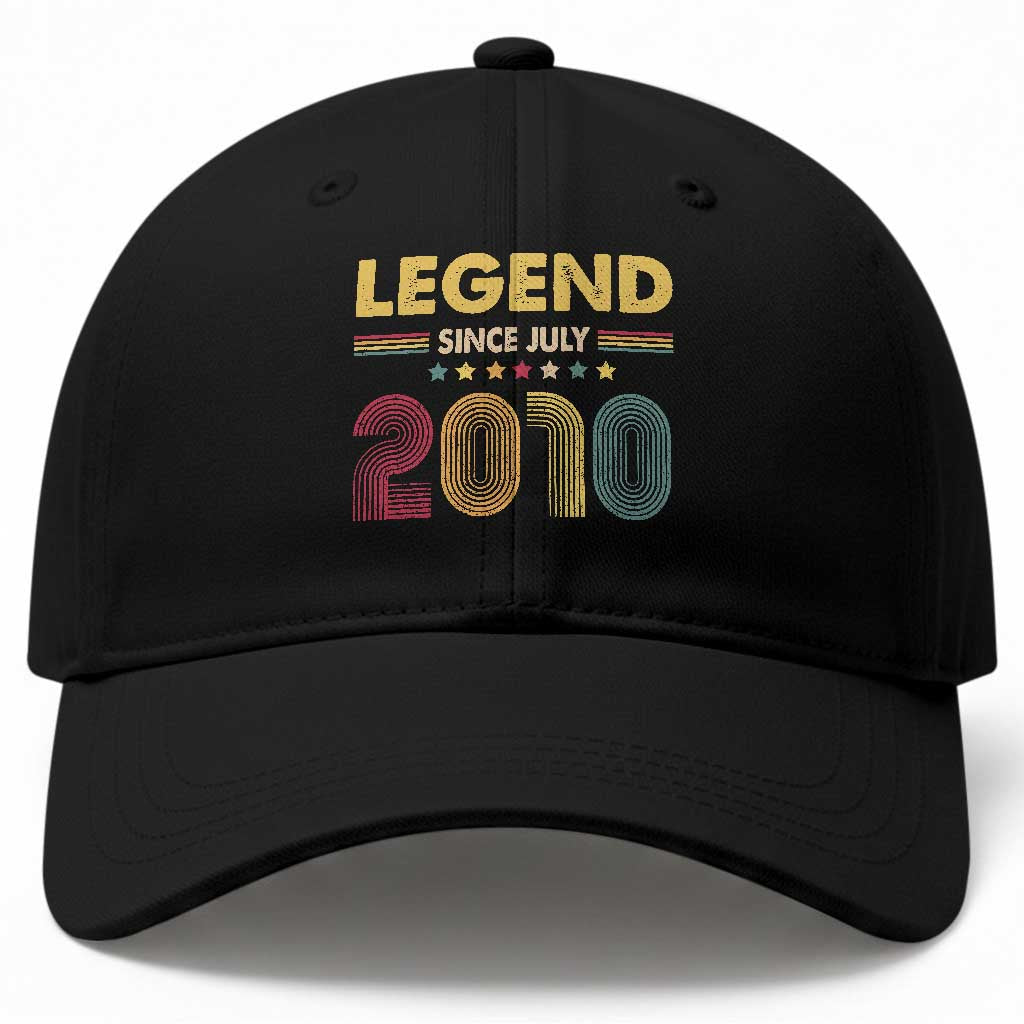 July 16th Birthday Baseball Cap Legends Since July 2010 Retro Bday TS11 Print Your Wear