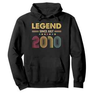 July 16th Birthday Hoodie Legends Since July 2010 Retro Bday TS11 Black Print Your Wear
