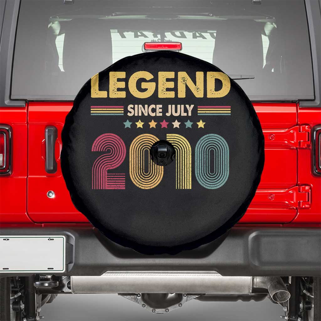 July 16th Birthday Spare Tire Cover Legends Since July 2010 Retro Bday TS11 Black Print Your Wear