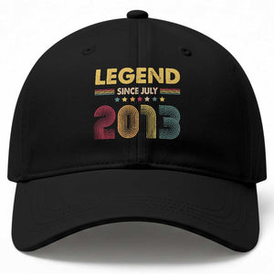July 13th Birthday Baseball Cap Legends Since July 2013 Retro Bday TS11 Print Your Wear