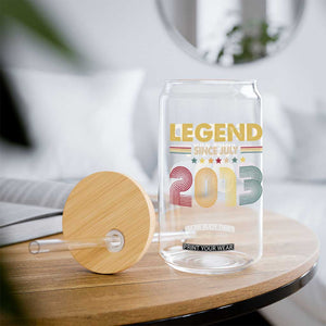 July 13th Birthday Glass Can Legends Since July 2013 Retro Bday TS11 Print Your Wear