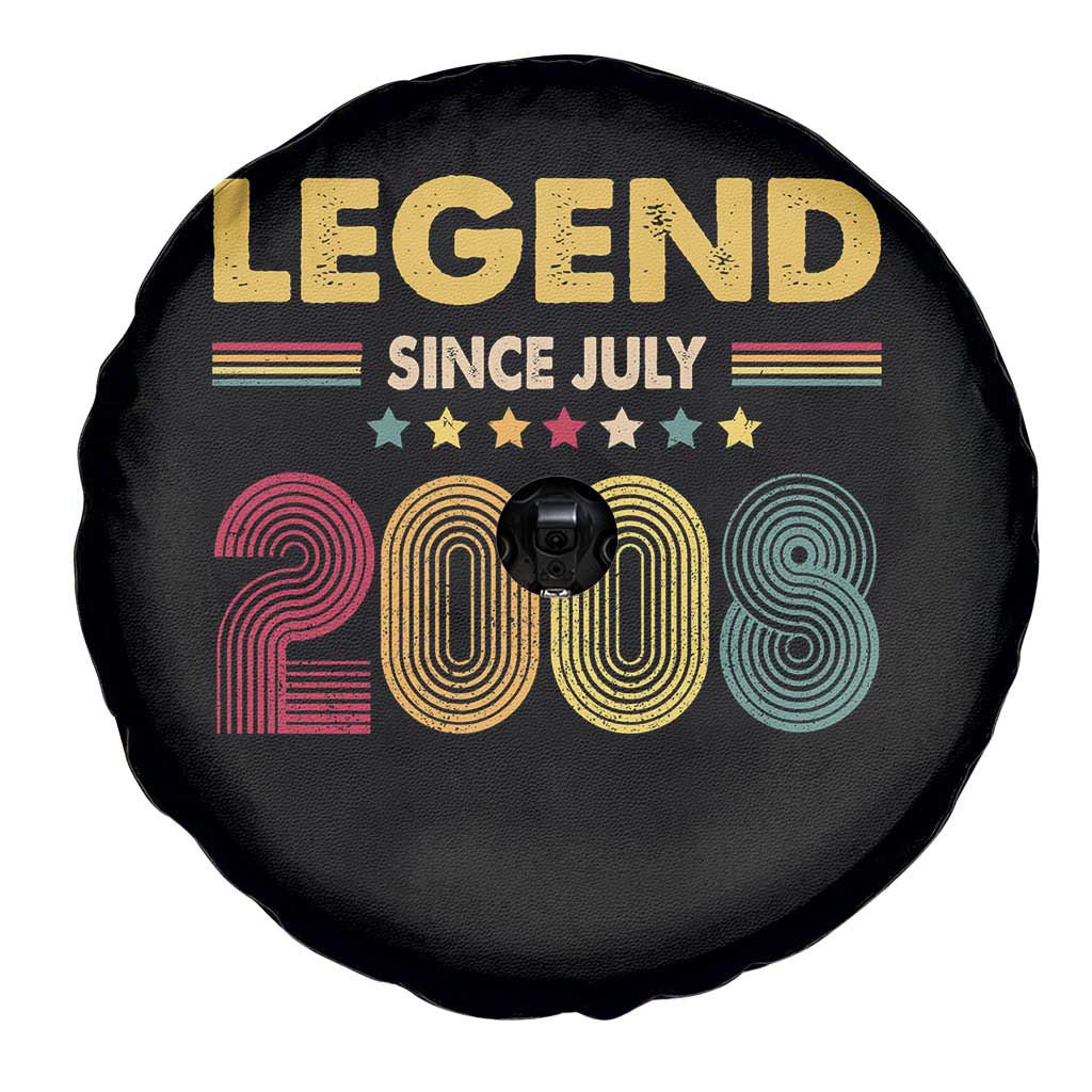 July 18th Birthday Spare Tire Cover Legends Since July 2008 Retro Bday TS11 Print Your Wear