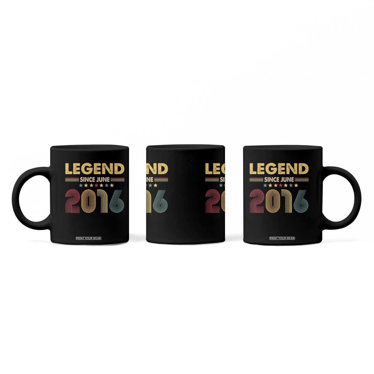 June 10th Birthday Coffee Mug Legends Since June 2016 Retro Bday TS11 Print Your Wear