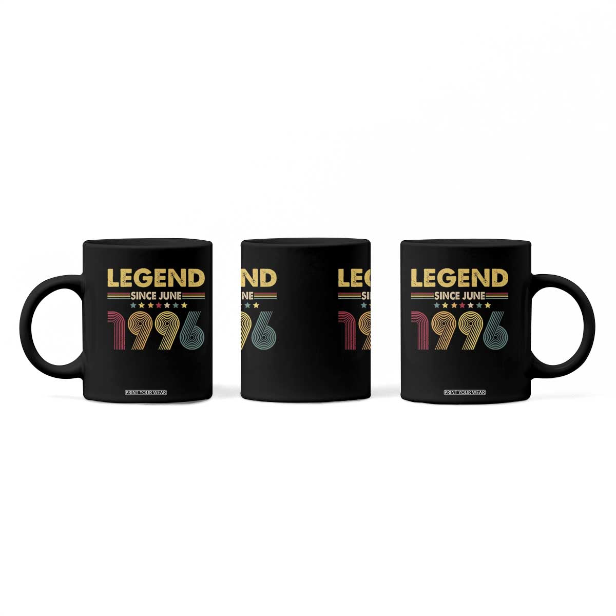 June 30th Birthday Coffee Mug Legends Since June 1996 Retro Bday TS11 Print Your Wear