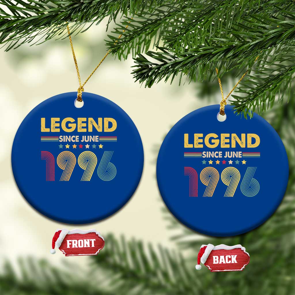 June 30th Birthday Ceramic Ornament Legends Since June 1996 Retro Bday TS11 1pc Blue Print Your Wear