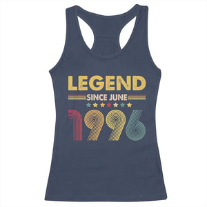 June 30th Birthday Racerback Tank Top Legends Since June 1996 Retro Bday TS11 Navy Print Your Wear