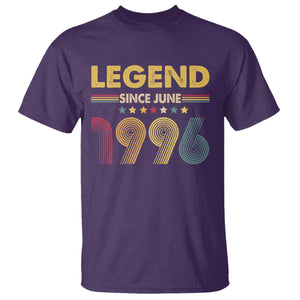 June 30th Birthday T Shirt Legends Since June 1996 Retro Bday TS11 Purple Print Your Wear