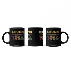 June 60th Birthday Coffee Mug Legends Since June 1966 Retro Bday TS11 Print Your Wear