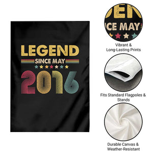 May 10th Birthday Garden Flag Legends Since May 2016 Retro Bday TS11 Print Your Wear