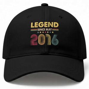 May 10th Birthday Baseball Cap Legends Since May 2016 Retro Bday TS11 Print Your Wear