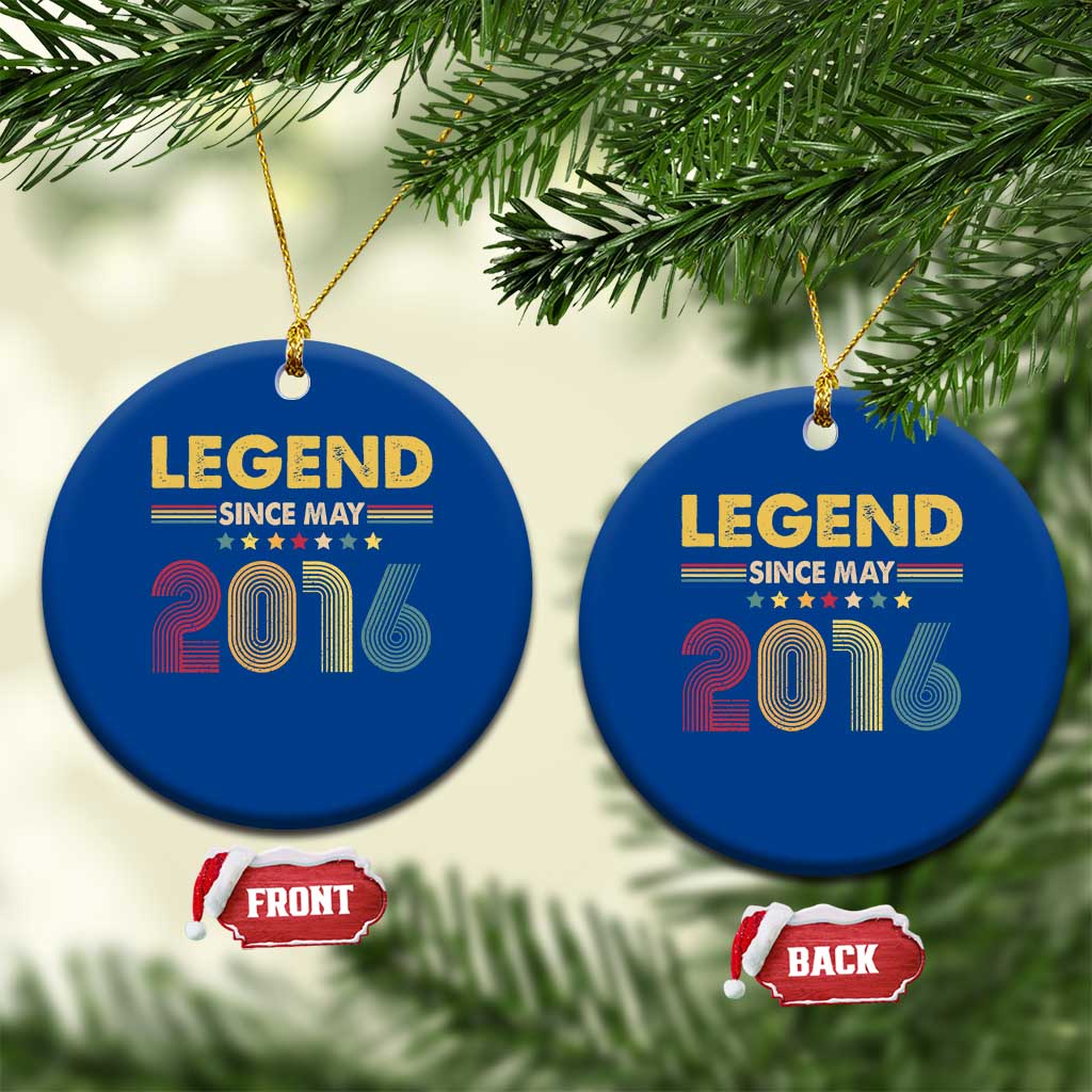 May 10th Birthday Ceramic Ornament Legends Since May 2016 Retro Bday TS11 1pc Blue Print Your Wear