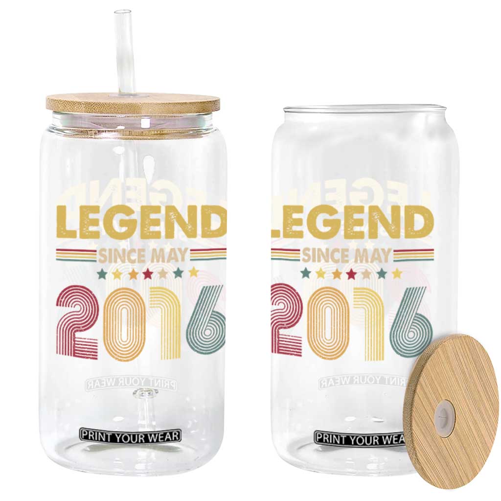 May 10th Birthday Glass Can Legends Since May 2016 Retro Bday TS11 Print Your Wear