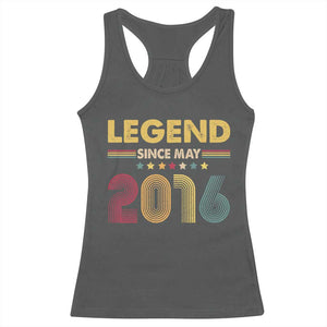 May 10th Birthday Racerback Tank Top Legends Since May 2016 Retro Bday TS11 Dark Heather Print Your Wear