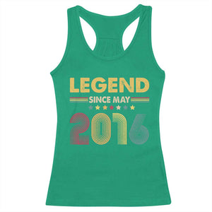 May 10th Birthday Racerback Tank Top Legends Since May 2016 Retro Bday TS11 Irish Green Print Your Wear