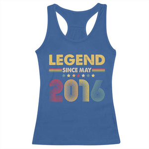 May 10th Birthday Racerback Tank Top Legends Since May 2016 Retro Bday TS11 Royal Blue Print Your Wear