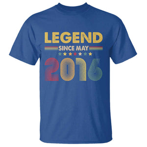 May 10th Birthday T Shirt Legends Since May 2016 Retro Bday TS11 Royal Blue Print Your Wear