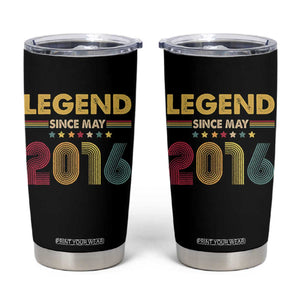May 10th Birthday Tumbler Cup Legends Since May 2016 Retro Bday TS11 Black Print Your Wear