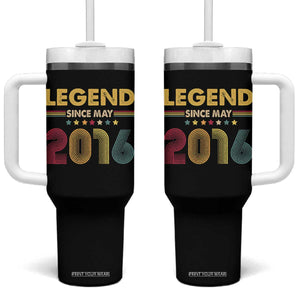 May 10th Birthday Tumbler With Handle Legends Since May 2016 Retro Bday TS11 One Size: 40 oz Black Print Your Wear