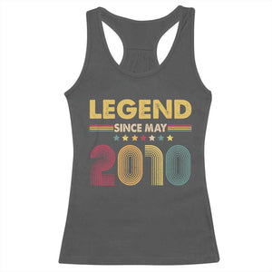 May 16th Birthday Racerback Tank Top Legends Since May 2010 Retro Bday TS11 Dark Heather Print Your Wear