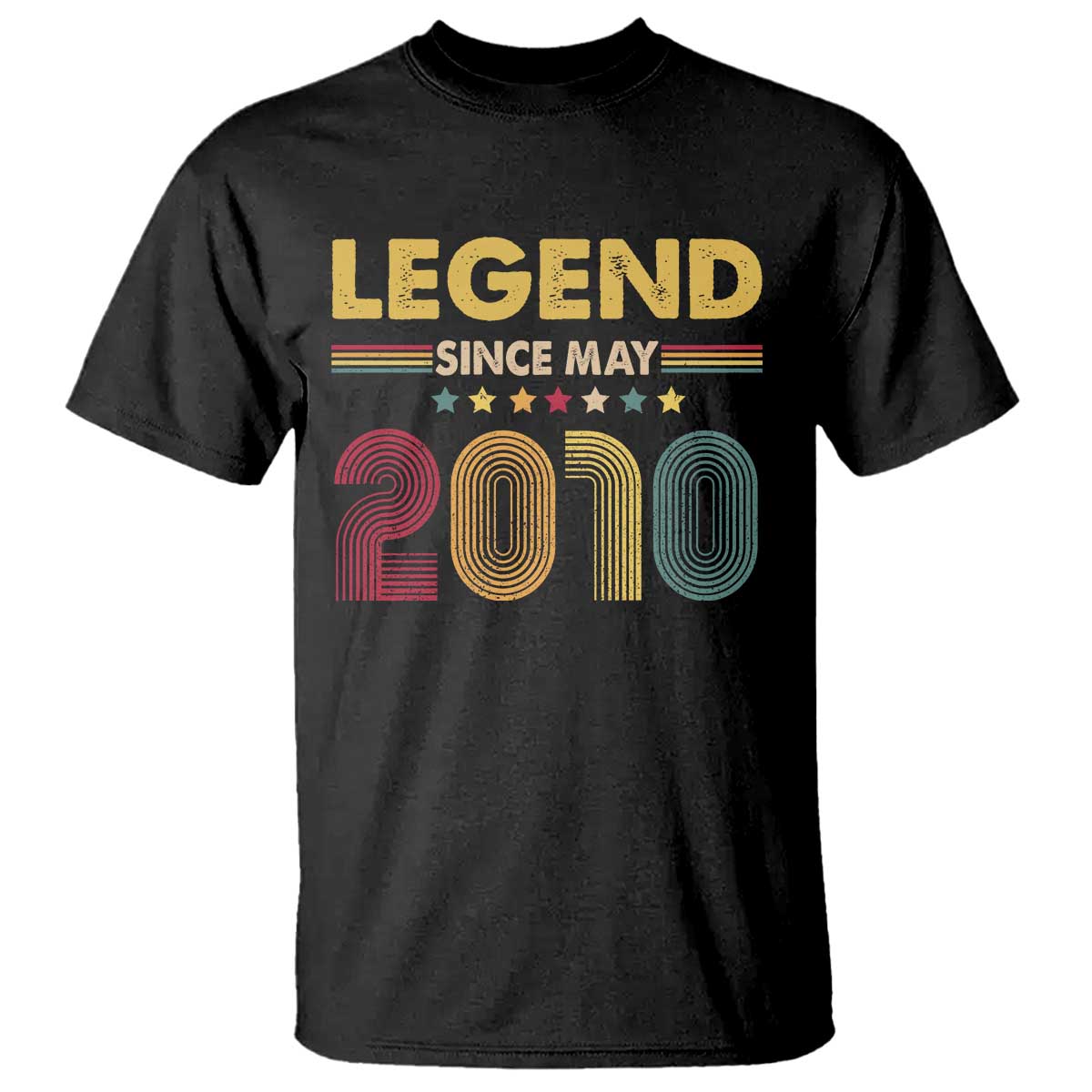 May 16th Birthday T Shirt Legends Since May 2010 Retro Bday TS11 Black Print Your Wear