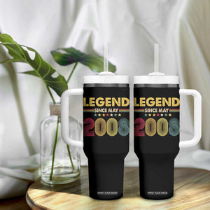 May 18th Birthday Tumbler With Handle Legends Since May 2008 Retro Bday TS11 Print Your Wear