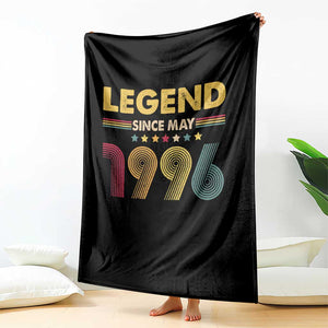 May 30th Birthday Throw Blanket Legends Since May 1996 Retro Bday TS11 Print Your Wear