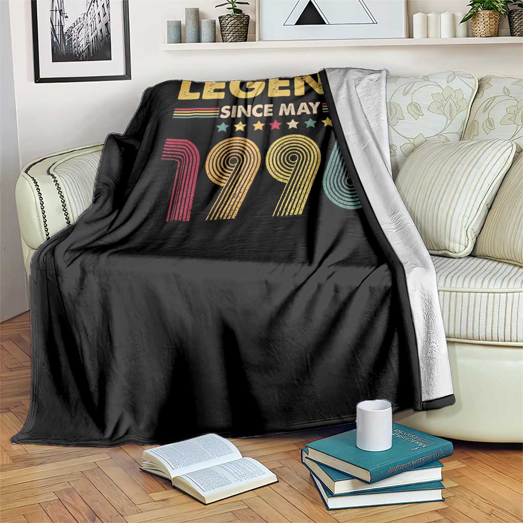 May 30th Birthday Throw Blanket Legends Since May 1996 Retro Bday TS11 Print Your Wear