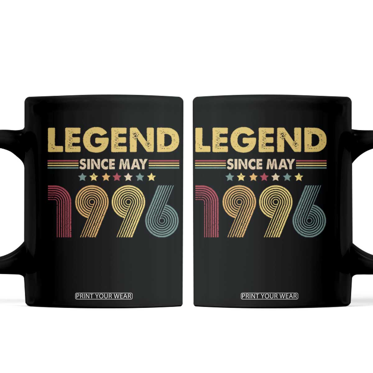 May 30th Birthday Coffee Mug Legends Since May 1996 Retro Bday TS11 Black Print Your Wear